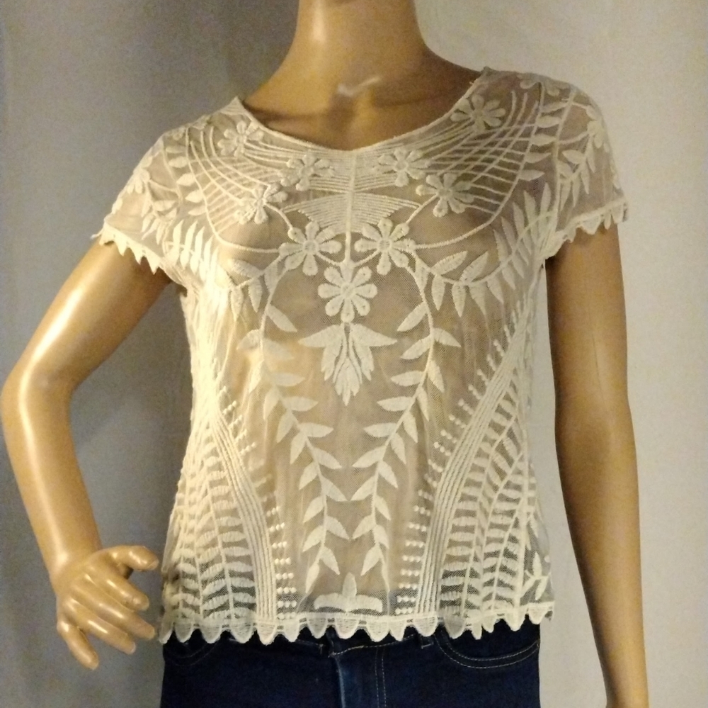 No tag See through crop top